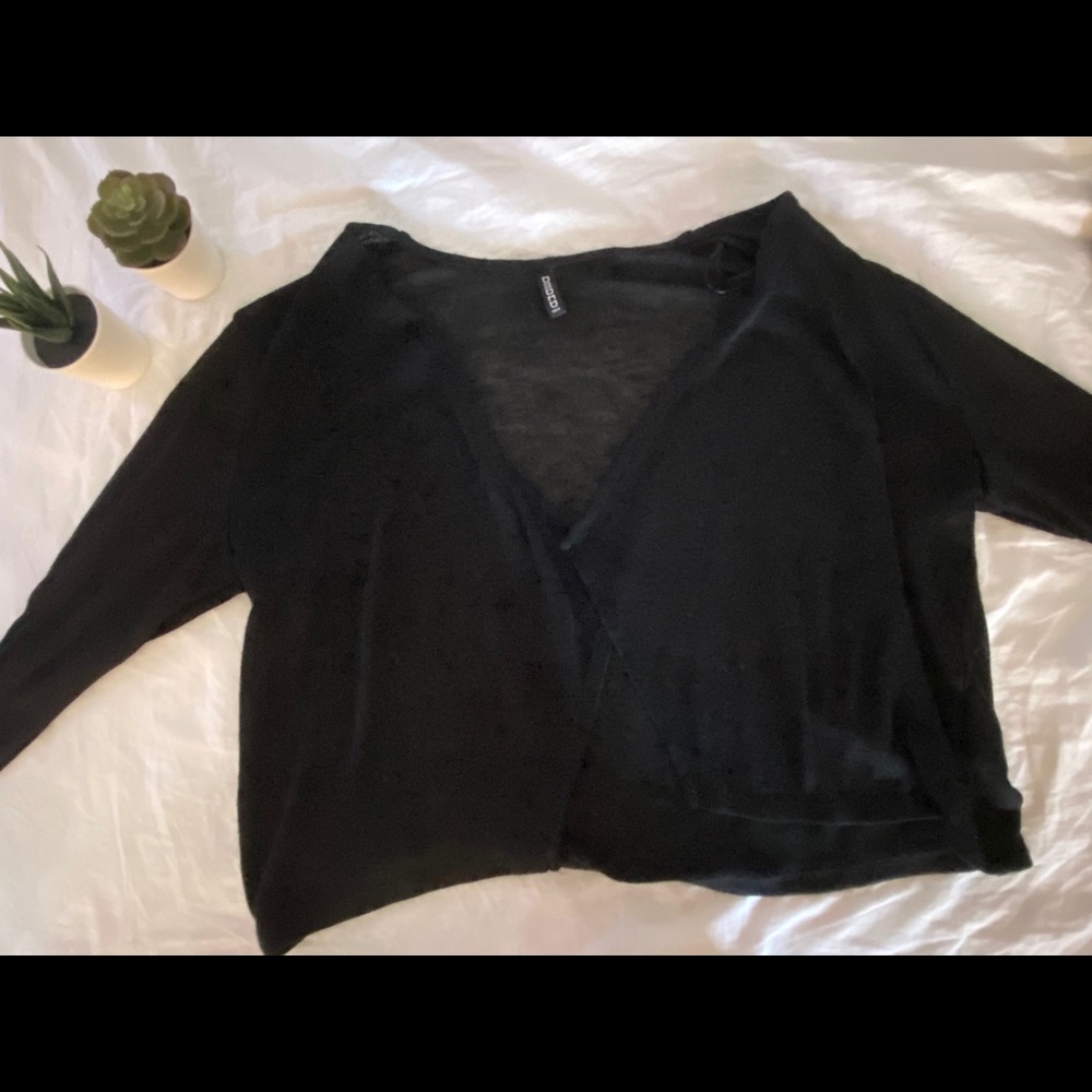 Black Lightweight Cardigan
